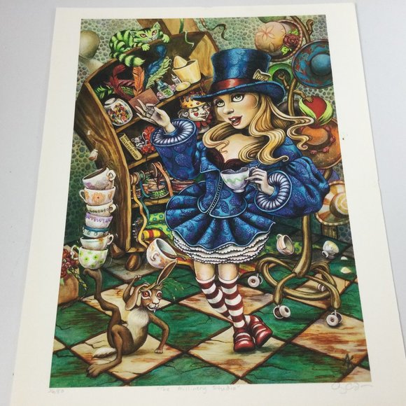 Millinery Studio Alice in Wonderland Print Limited Edition 36/50